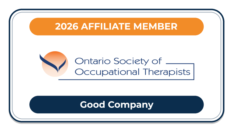 Good Company affiliate member badge from the Ontario Society of Occupational Therapists for 2026